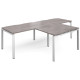 Adapt 2 Person  L Shape Desks with Return Unit